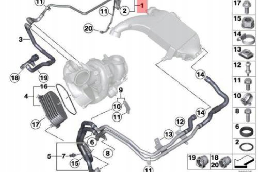 фото №9, Turbosprężarka/blok двигуна bmw f15, шланг 8513836 11538513836 новий
