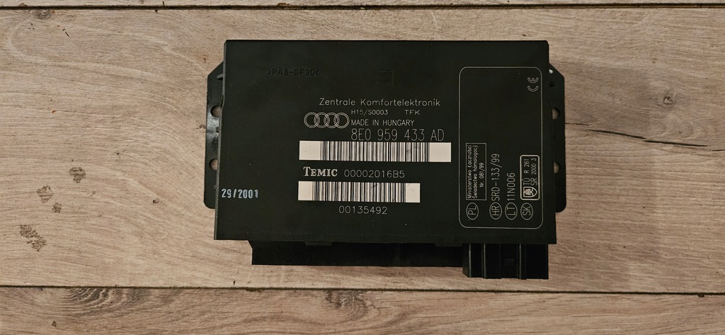 фото №1, Audi a4 b6 модуль комфорту 8e0959433ad
