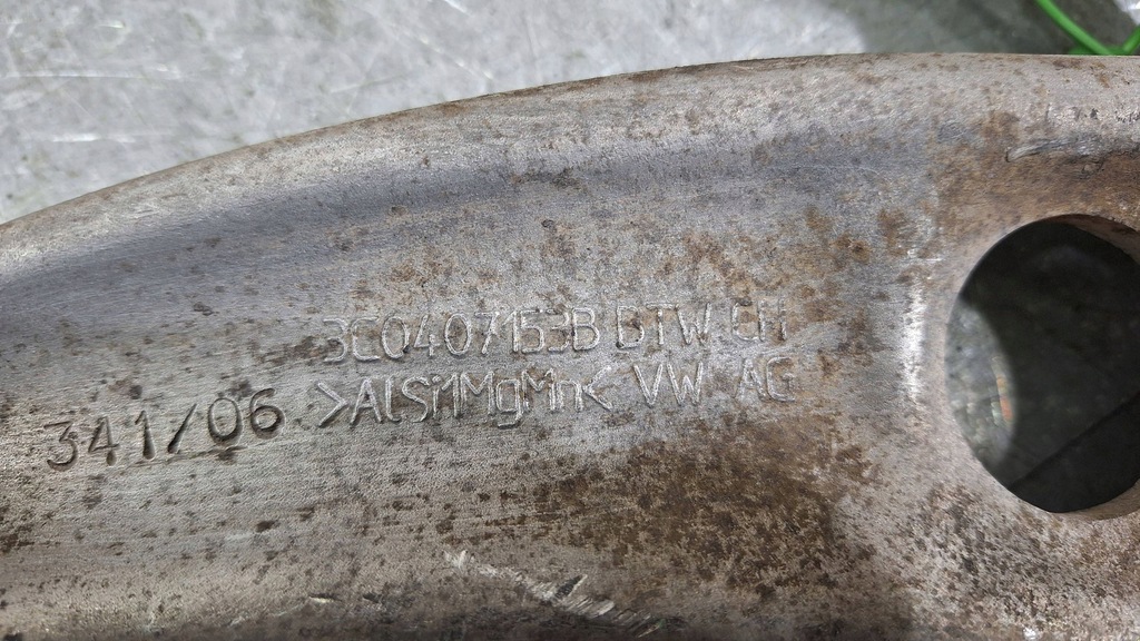 фото №8, Важіль лівий перед 3c0407153b vw passat b6 audi a3 s3 8p 2.0 tdi