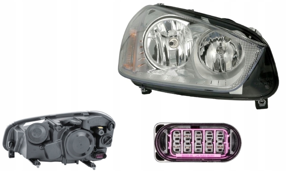 фото №1, Фара лампа правый ford c-max 07-10 hella