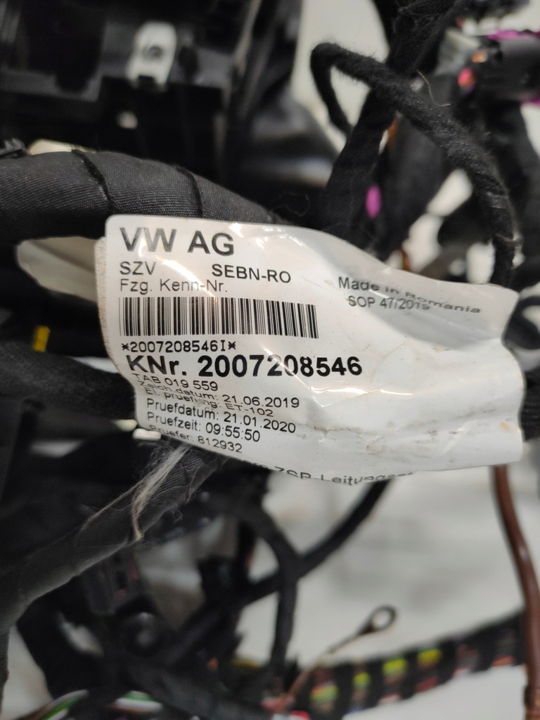 фото №9, Skoda octavia iv електропроводка джгут салону 2,0-tdi dsg tab019559 full опція