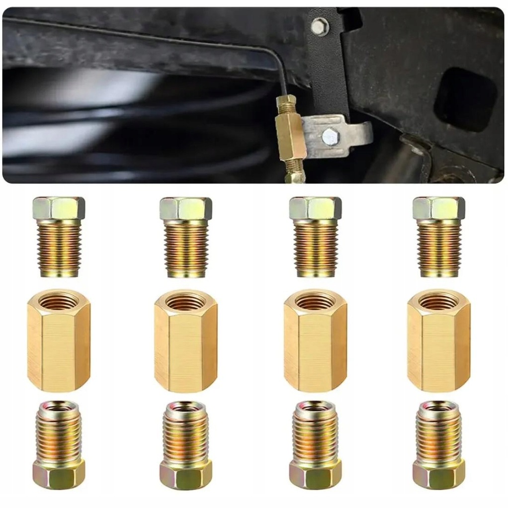 фото №8, 4x mosiężny соединитель трубка тормозной с насадки stalowymi m10x1