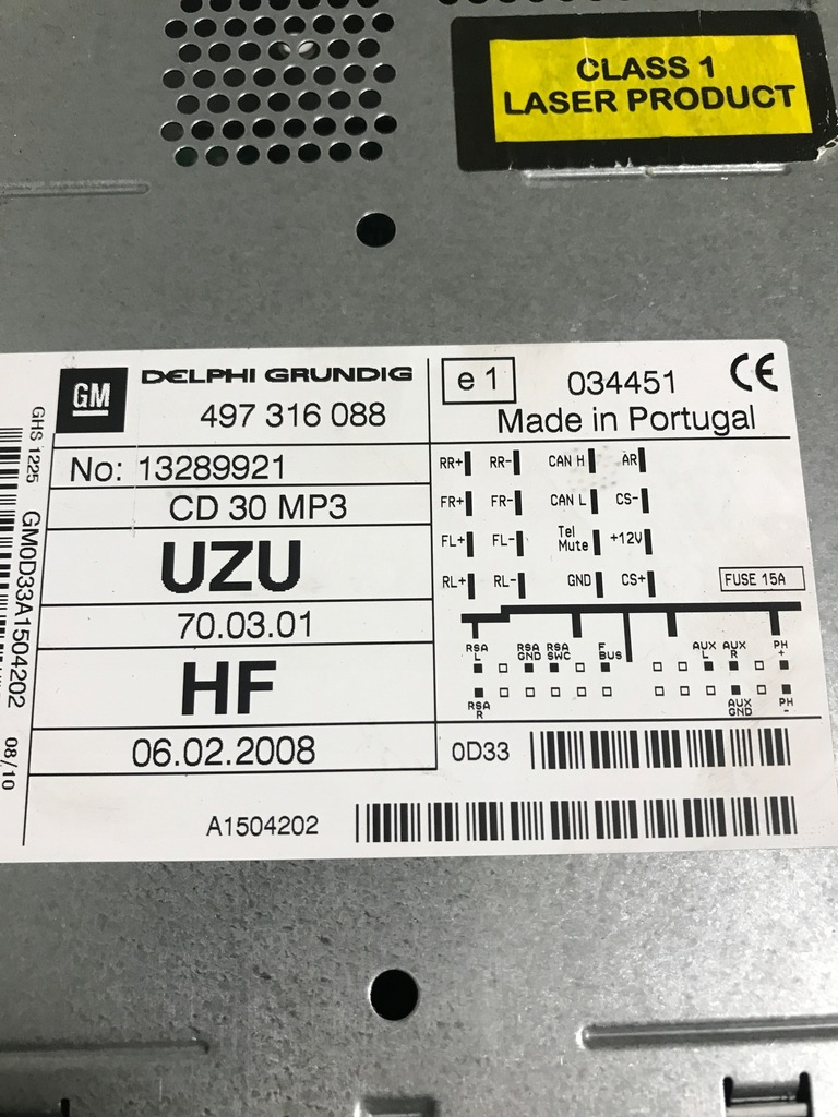 фото №5, Радио cd opel corsa d 13289921