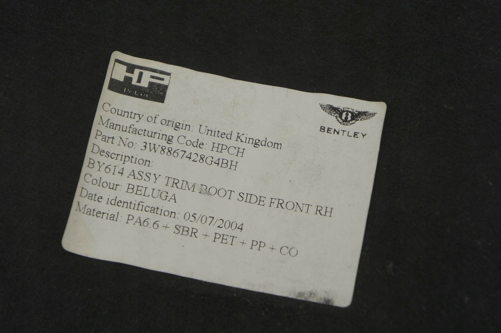 фото №7, Gs240 bentley continental gt i обшивка багажника