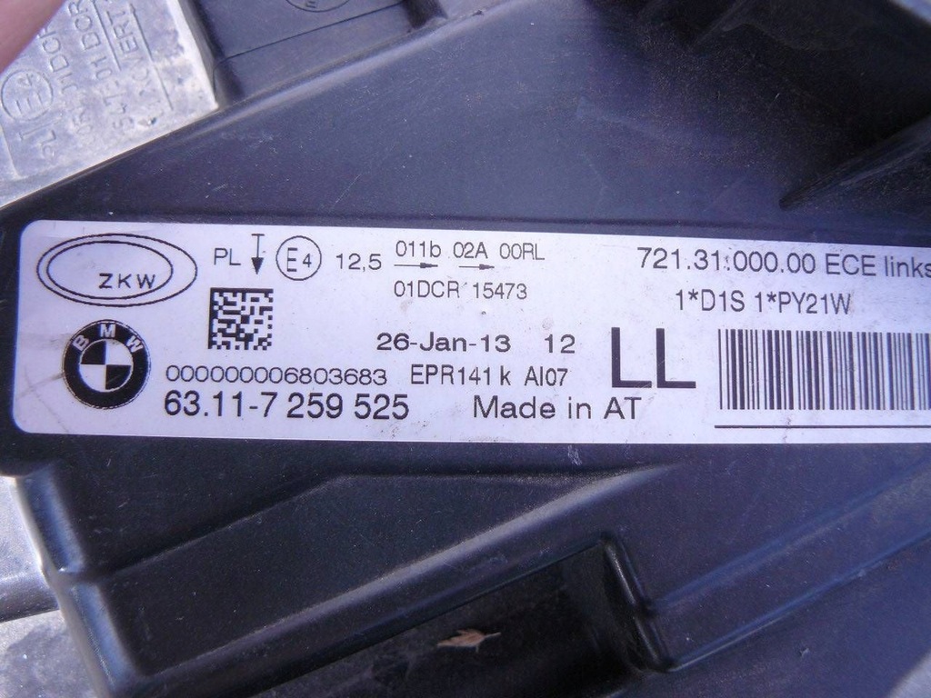 фото №15, Bmw 3 f30 f31 bi-xenon некорректируемый левый