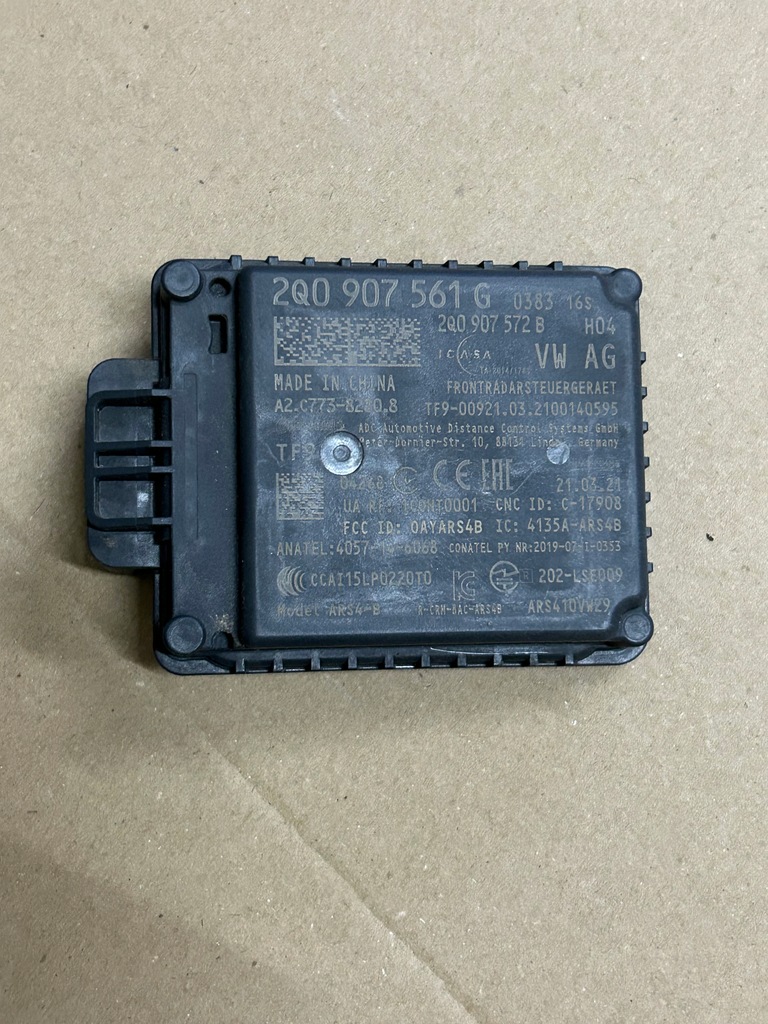 фото №1, Vw audi seat skoda радар distronic 2q0907561g