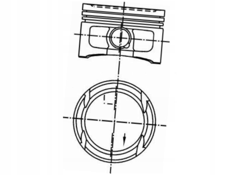 фото №2, Поршень vw new beetle 1.4 golf plus 1.4