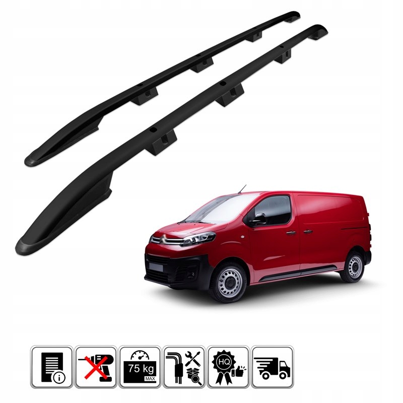 Купить Рейлинги кровельные к citroen jumpy l3 длинный +2016
