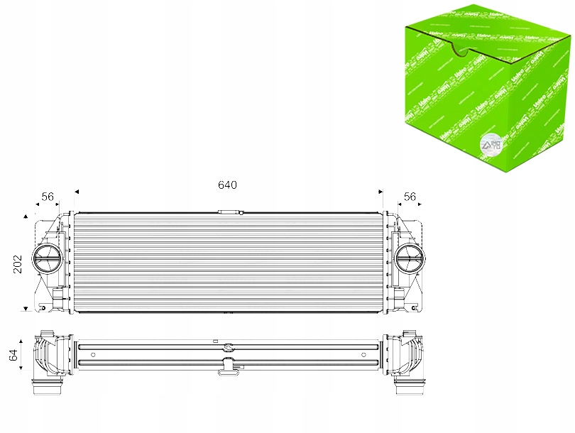 Купить Интеркулер радиатор воздуха valeo 818341 vw crafter valeo