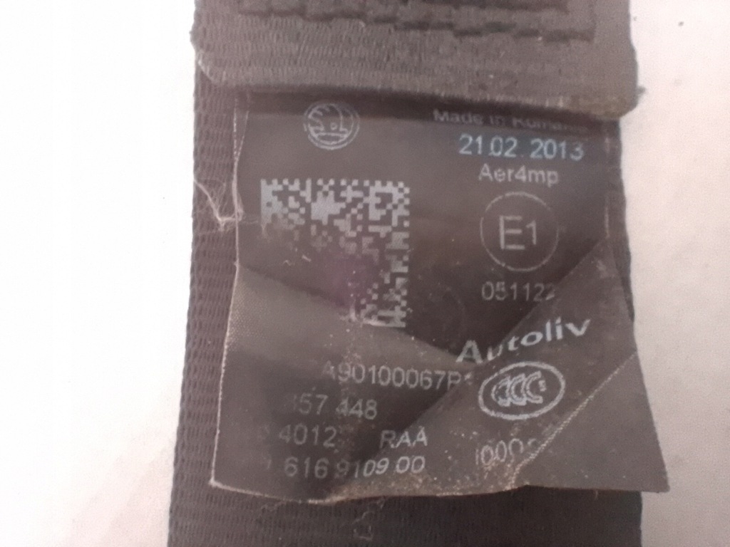 фото №8, Pas безпеки задня правий skoda superb ii kombi