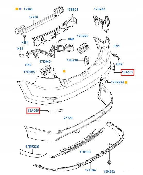 фото №9, Отражатель левый задняя mondeo mk4 sedan хэтчбек 10-14