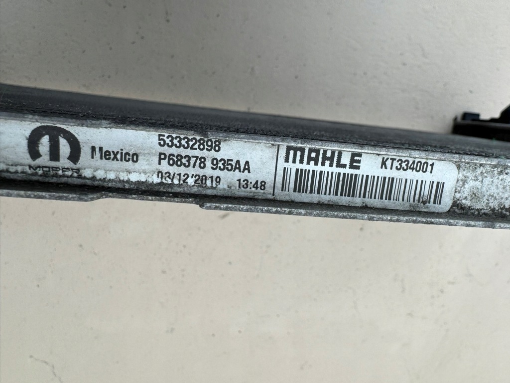 Jeep compass 2 2 16-20r радиатор воды 53332898 p68378935aa Цена