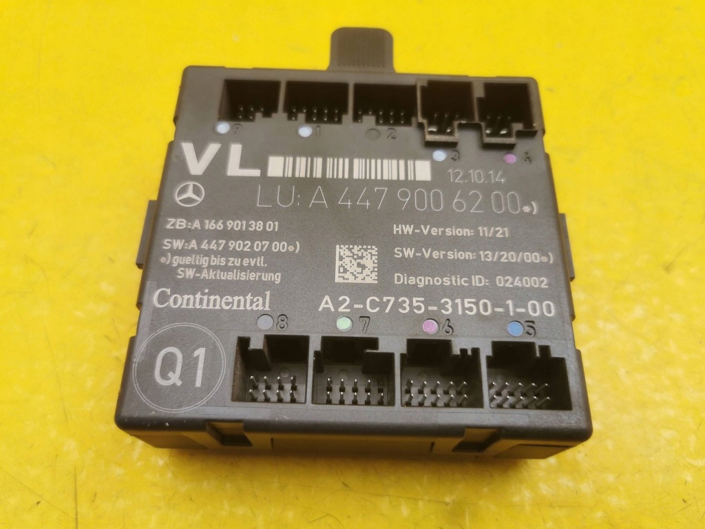 фото №1, Mercedes-benz v class w447 модуль блок керування двері лівий bok a4479006200