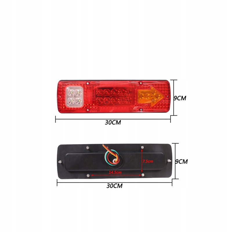 фото №10, Лампа задня причепа комбінована led діодна 2szt