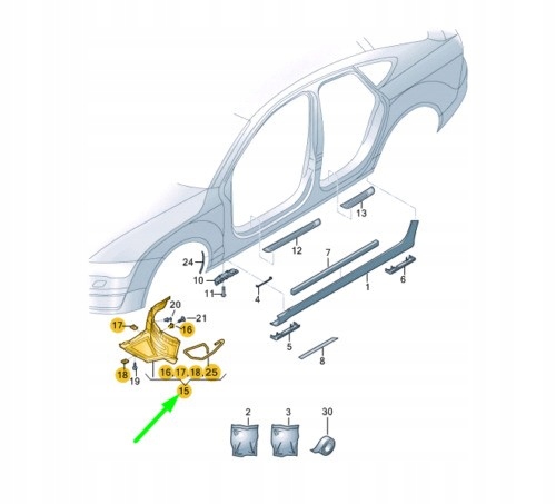 фото №6, Передні праве підкрилок vag audi a7 sportback 2015 2019 оригінальний