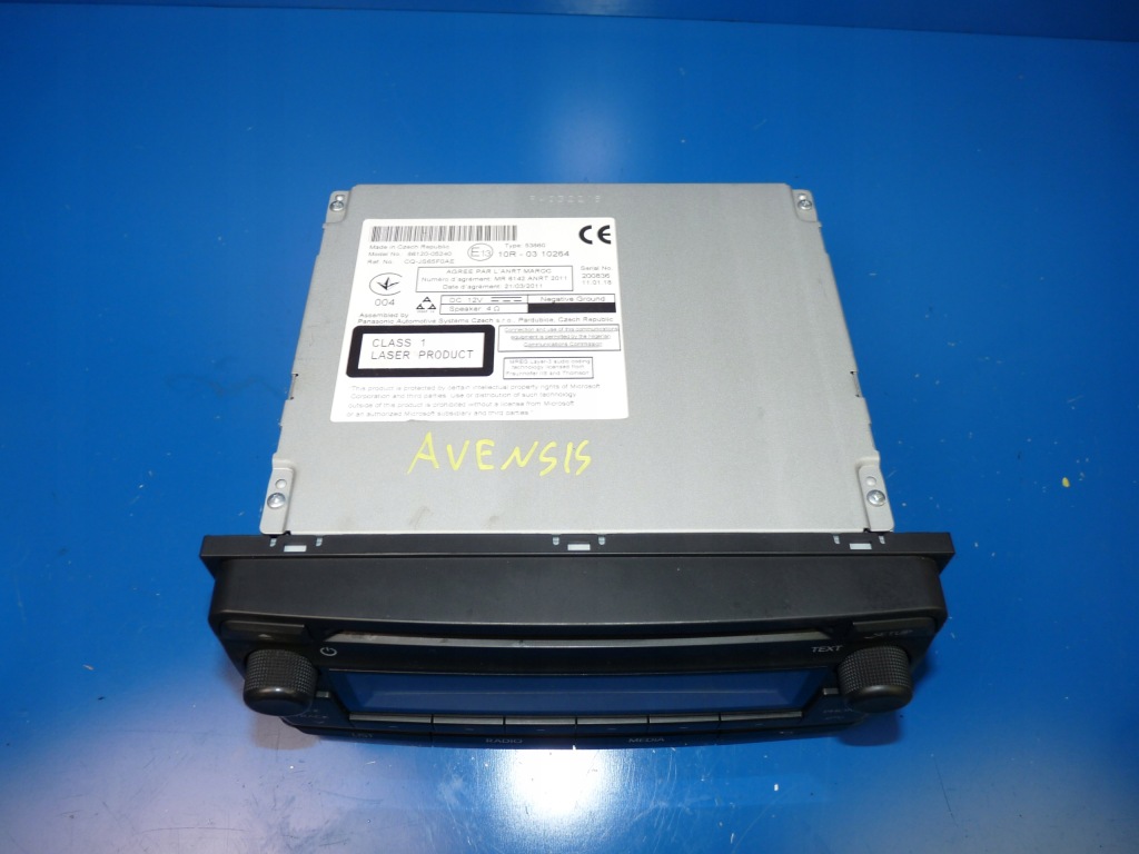 фото №2, Toyota avensis t27 lift t29 радіо заводський оригінальні