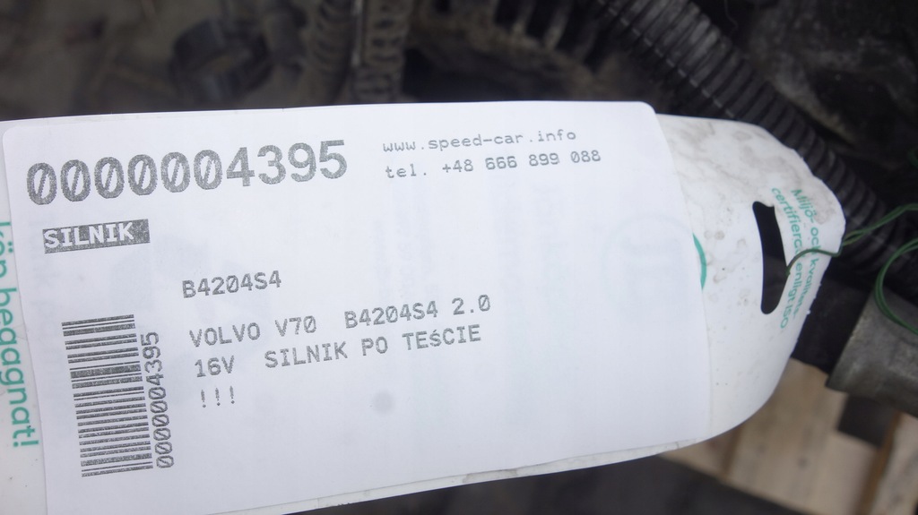 фото №7, Volvo c30 v70 v50 2.0 16v двигун kompletny бензиновий b4204s4