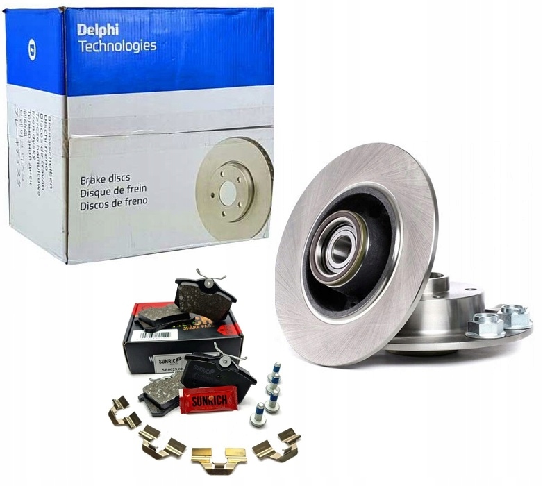 фото №1, Тормозные диски тормозные колодки задняя citroen c3 aircross ii delphi