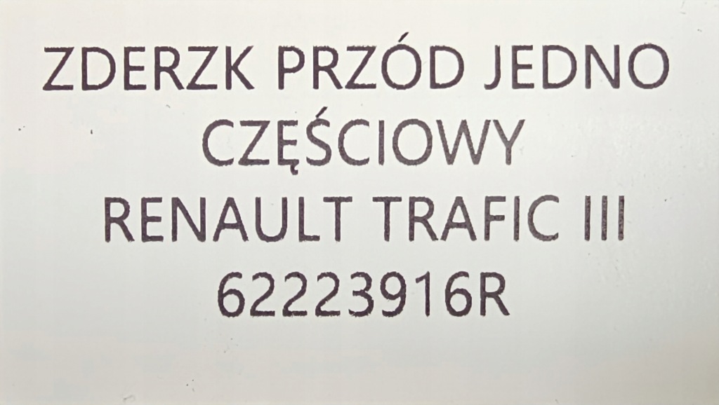 Купить Новый оригинальный бампер перед передний renault trafic iii 3 2014-2020