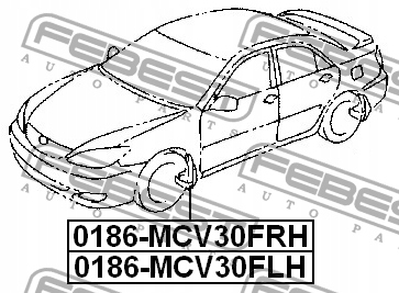 Бризковик передній правий do toyota camry 2.4 3.0 Доставка