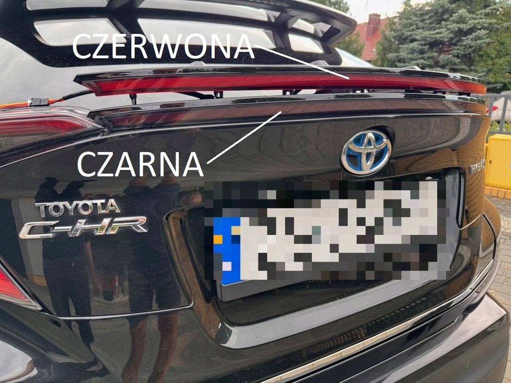 фото №15, Toyota ch-r тюнинг молдинг световая led ledbar задняя свет стоп czarna chr