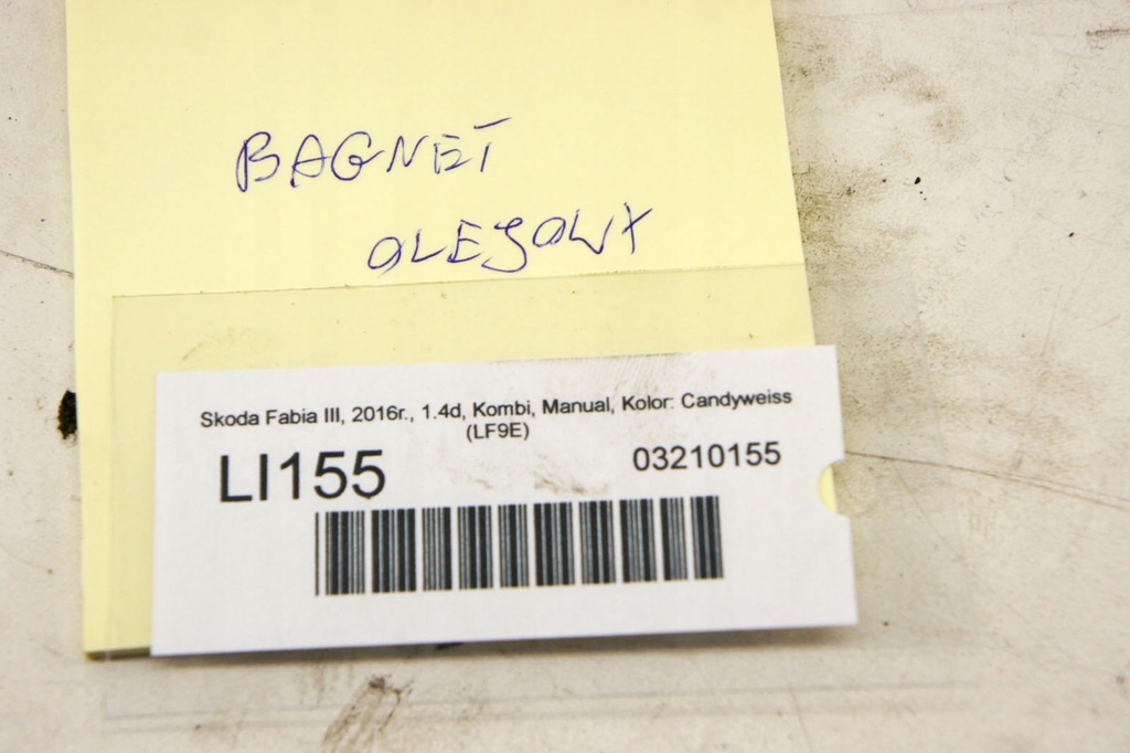 фото №5, Li155 skoda fabia iii 1.4d щуп щуп масла