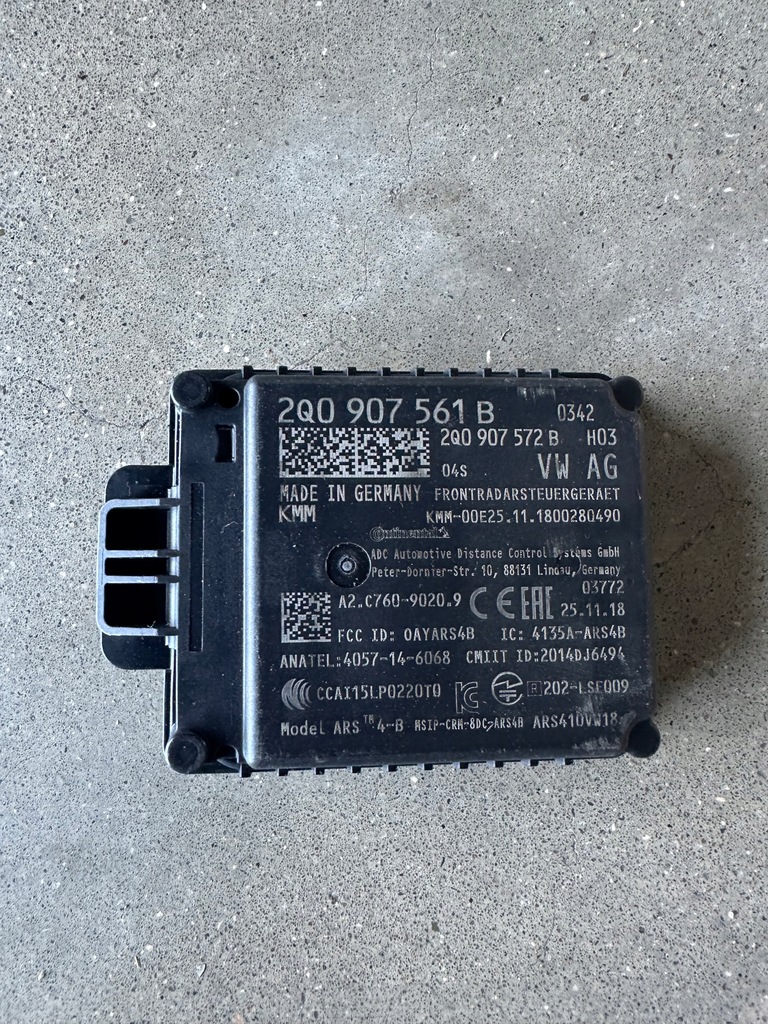 фото №1, Audi vw skoda seat 2q0907561b радар датчик acc !