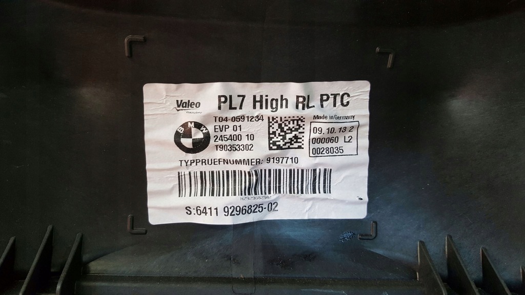 фото №6, Отопитель bmw 3 f30 9197710 angielska