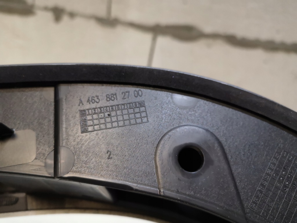 Молдинг крила лівий задній mercedes g w463 amg 18+ в Україні