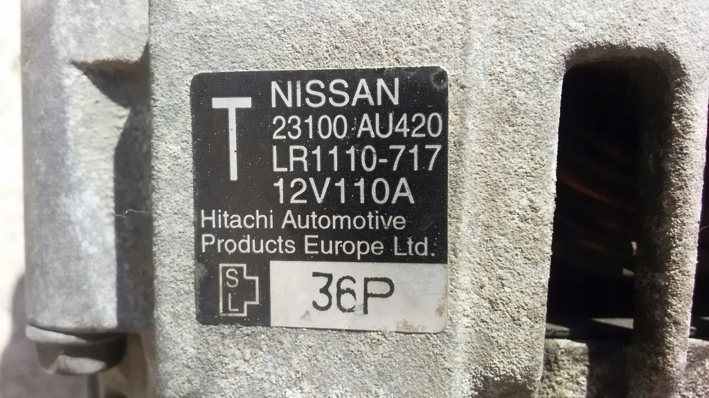 Генератор nissan p12 2.0 16v Оригинал