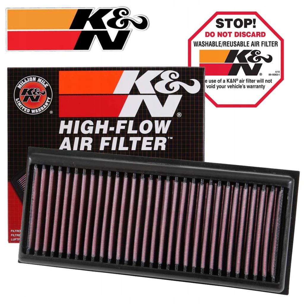 фото №1, K&n фільтр повітря mercedes w205 c205 c63 amg glc x253 c253 w463 w222