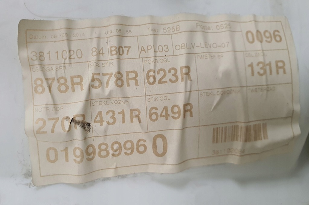 фото №6, Обивка обшивка левый перед renault twingo iii eu