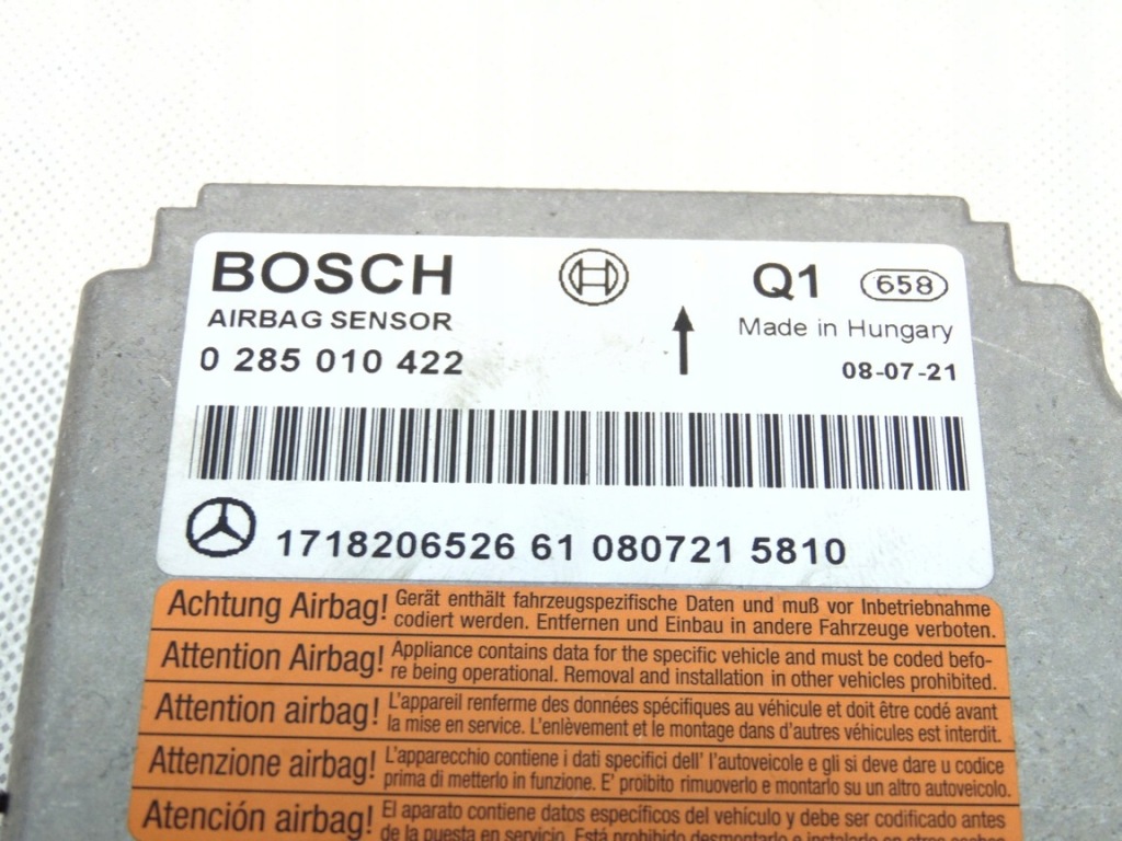 Блок керування модуль подушка безпеки a1718206526 mercedes slk r171 w171 04-11r Оригінал