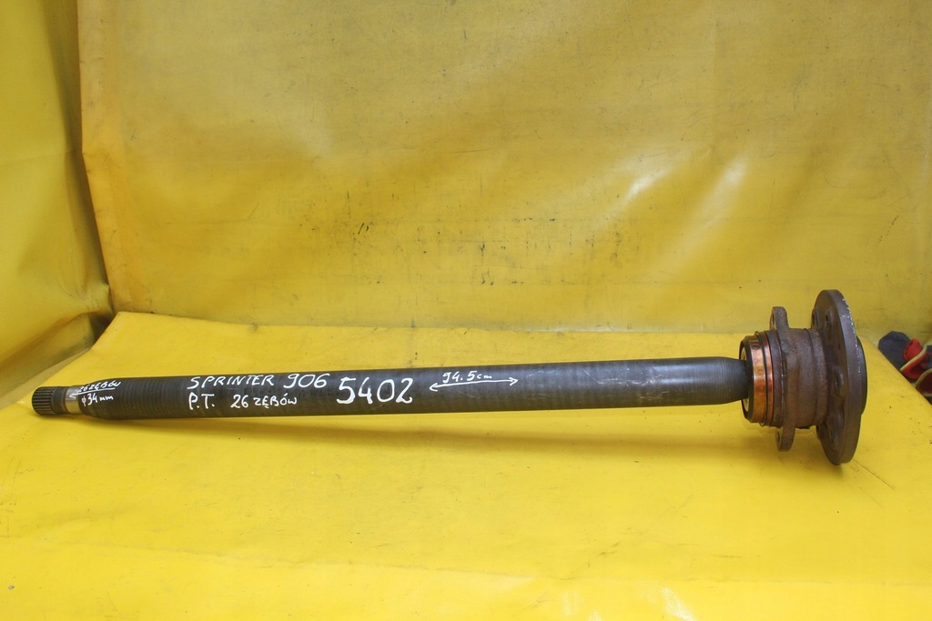 фото №6, Привідний вал ступиця правий задня sprinter 906 vw crafter 26 зубів