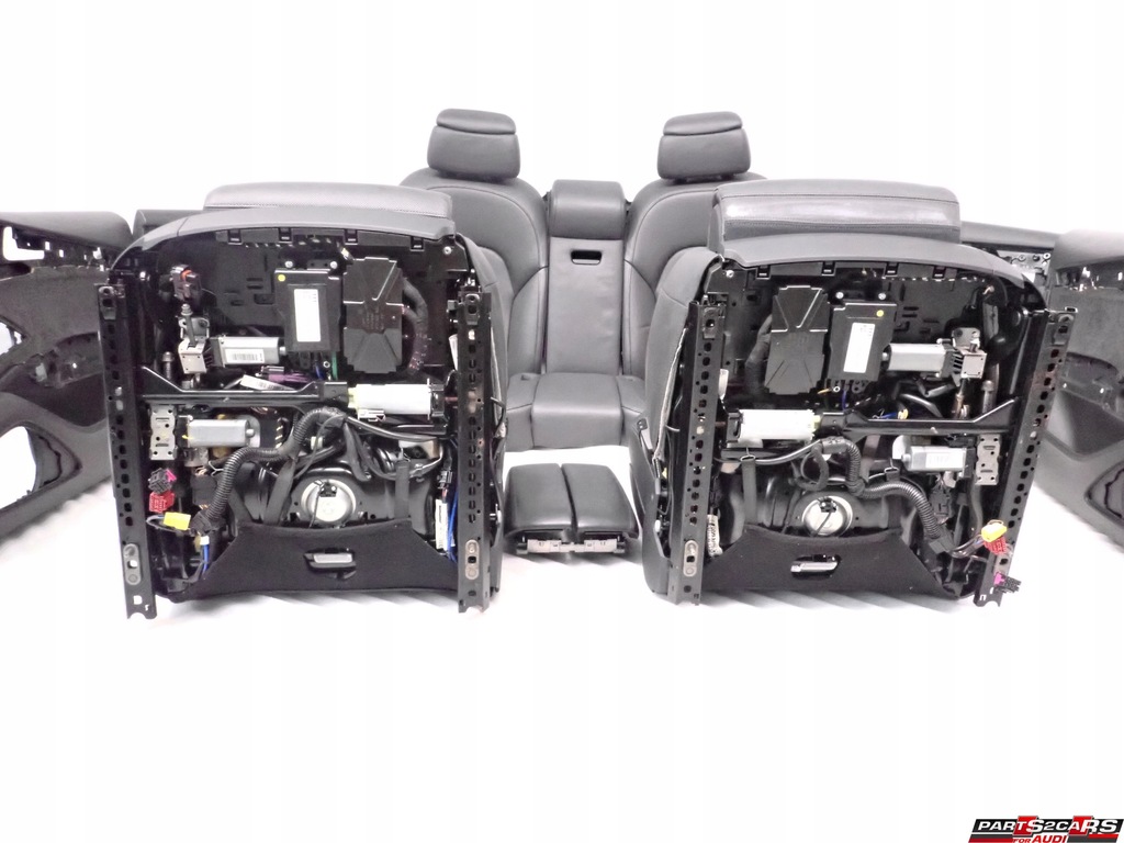 фото №14, Обшивки сидіння шкіра вентильовані чорні audi a8 d4