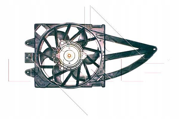 фото №1, Вентилятор радиатора fiat panda -06 с кондиционер