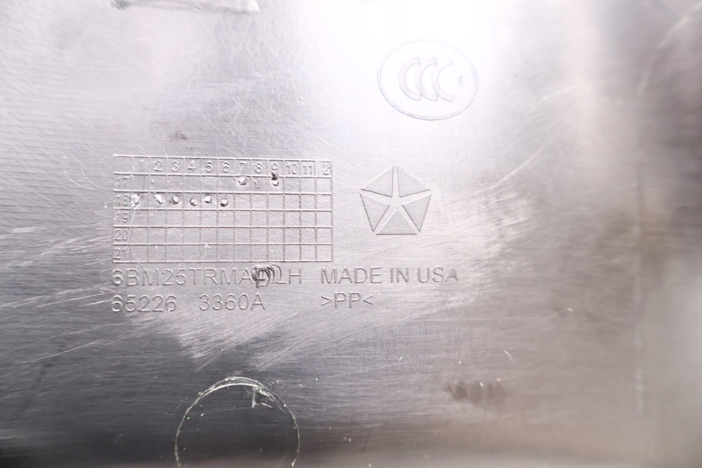 фото №7, Jeep wrangler jl 18- молдинг накладка порог левая 6bm25trma