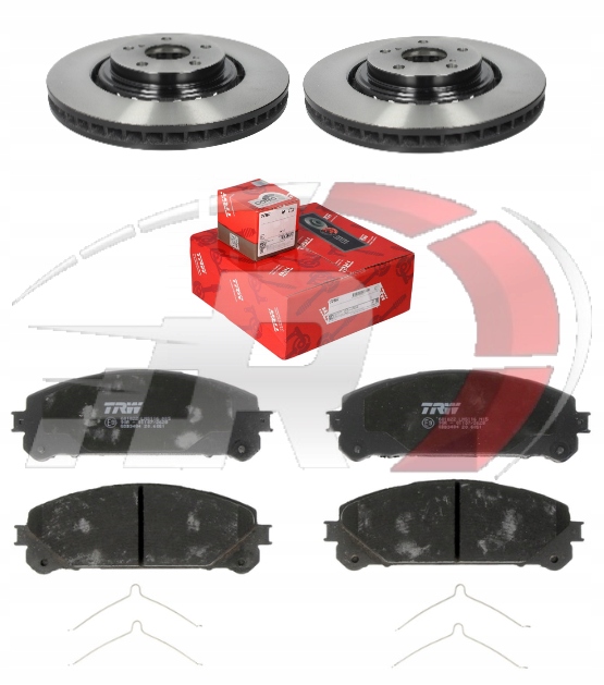 фото №1, Toyota sienna 2011-2020 тормозные диски + тормозные колодки тормозные перед