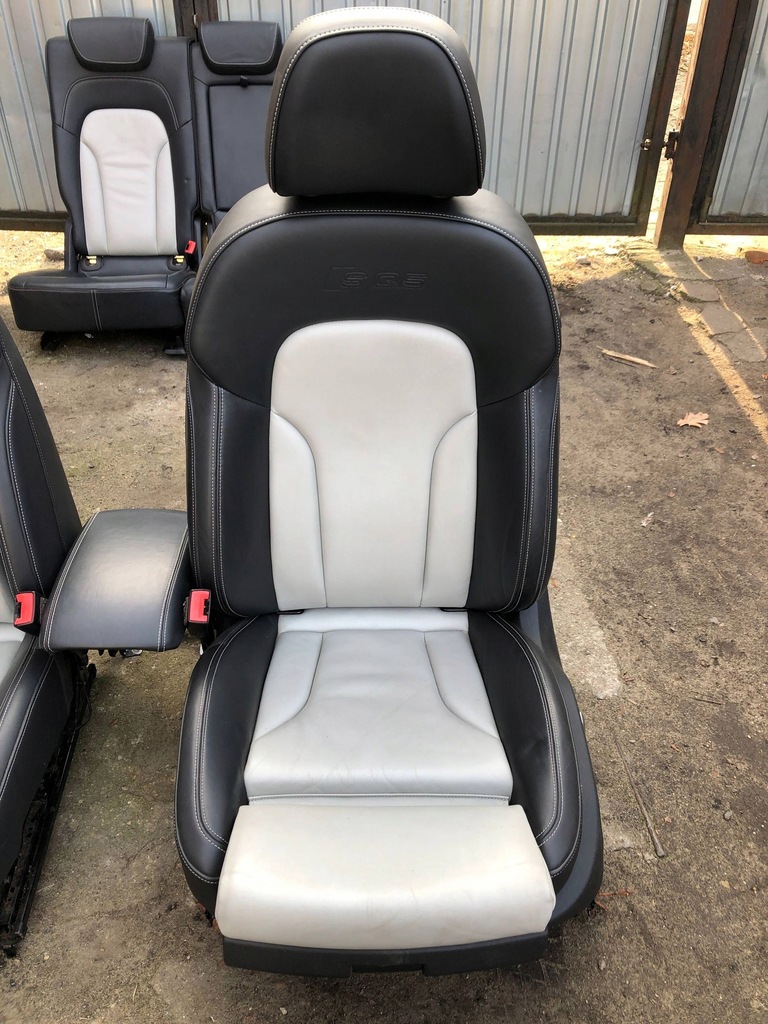 фото №7, Комплект кожаных подогреваемых сидений сиденья электрика audi sq5 q5 8r