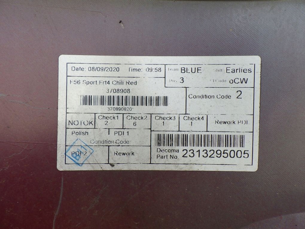 фото №7, Mini cooper s f55 f56 sport бампер передний