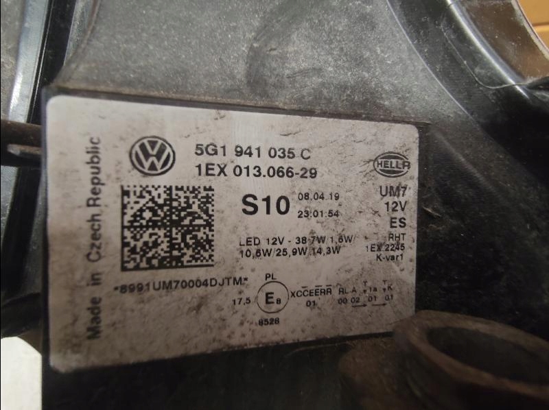 фото №12, Лампа передня перед vw golf vii lift full led