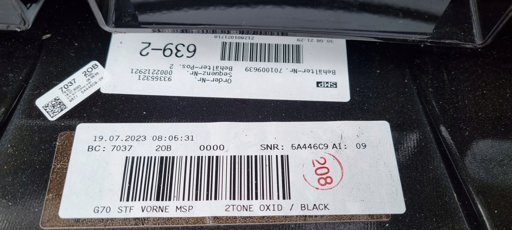 фото №15, Bmw 7 i7 g70 m-pakiet бампер перед оригинал c127