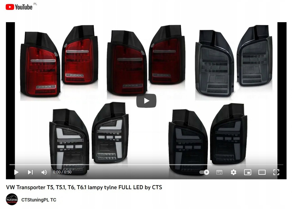 фото №13, Vw transporter t5 03-09 лампы задние задняя full led