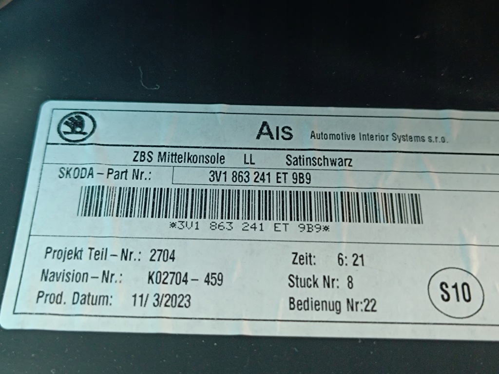 фото №15, Skoda superb 3 kombi 2.0 tdi 147kw 2023 r защита туннель средний 3v1863241et