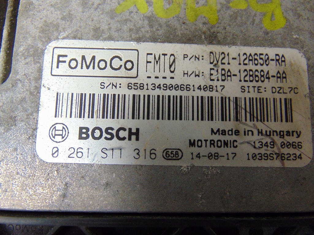 фото №6, Бортовой компьютер двигателя ford b-max 1.0 ecoboost