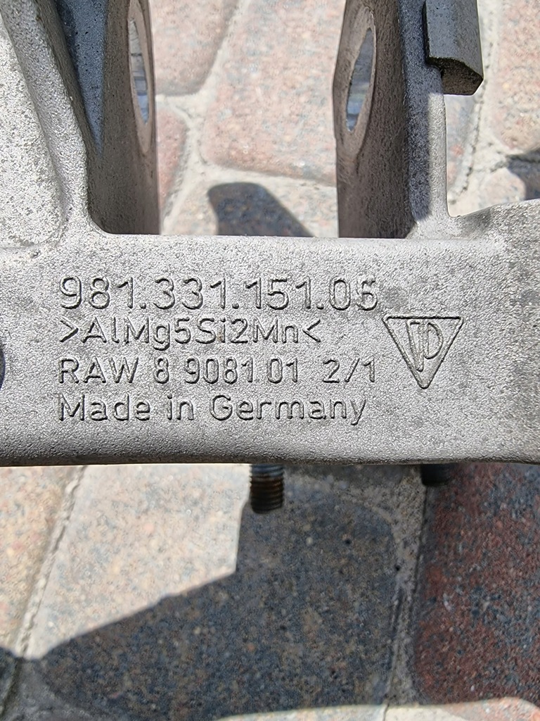 фото №6, Кронштейн підрамник задня porsche 981 boxster cayman l+p