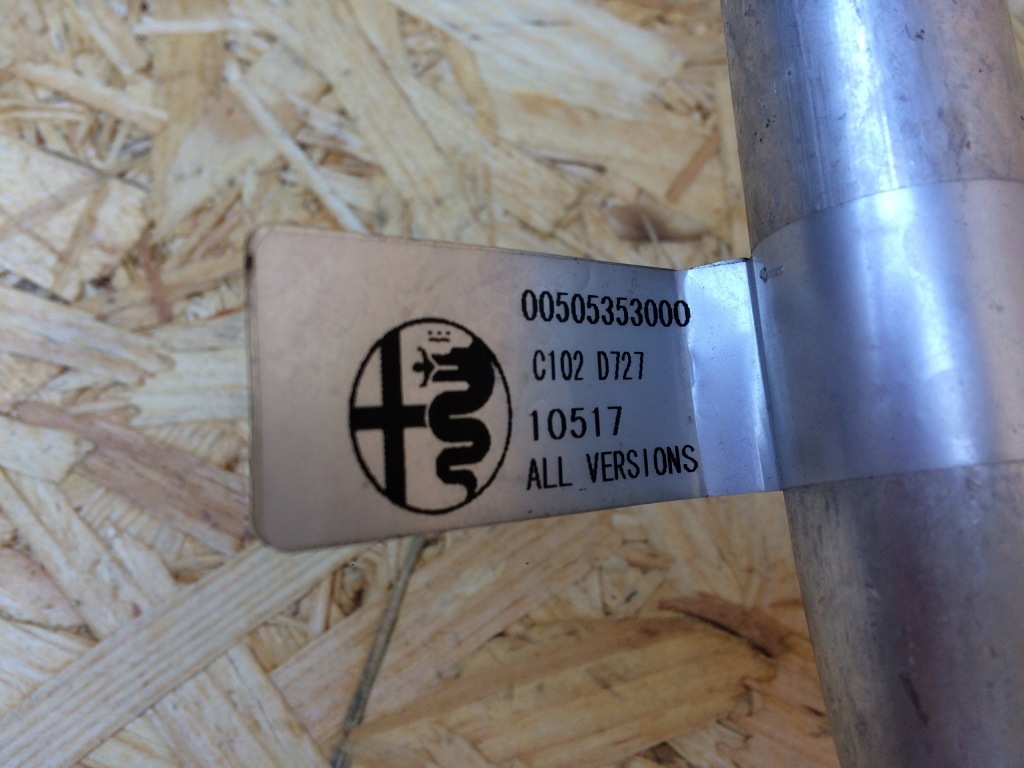 фото №3, Шланг кондиціонера alfa romeo stelvio 0050535300