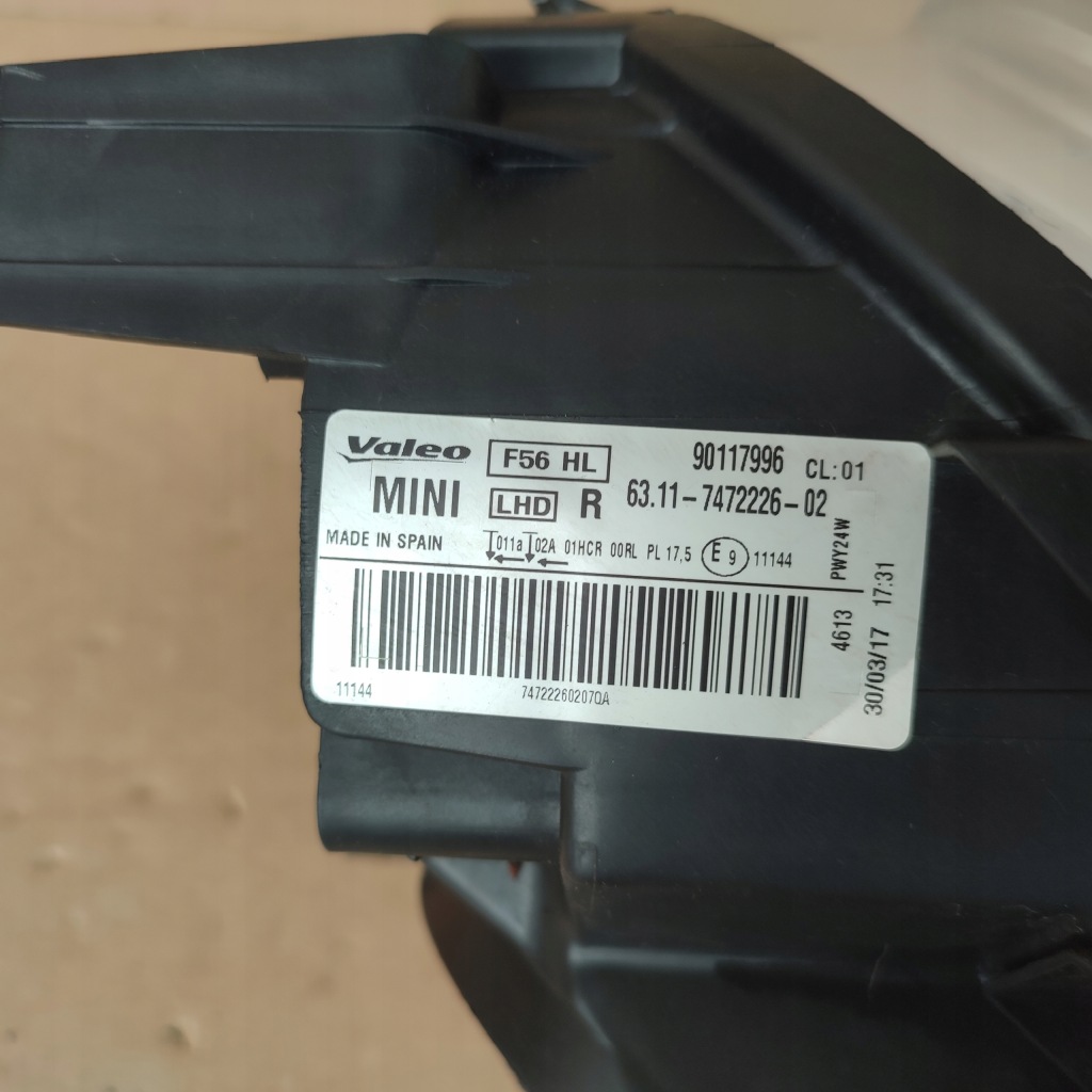 Mini cooper 3 f55 f56 14- фара правий перед передня кільце хром full led Недорого