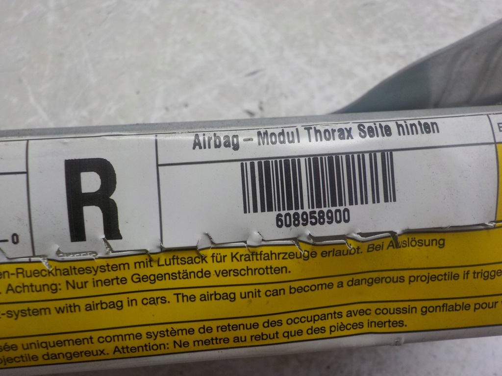 фото №8, Подушка подушка безпеки сидіння правий задня mercedes e-klasa w212 kombi 2128600802