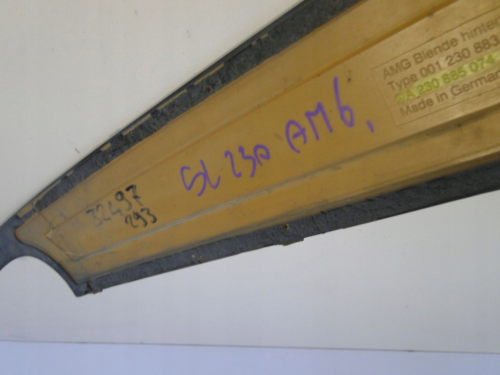 фото №10, Mercedes sl r230 230 накладка дифузор задній amg